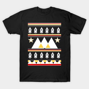 Wanderlust Christmas Pattern T-Shirt